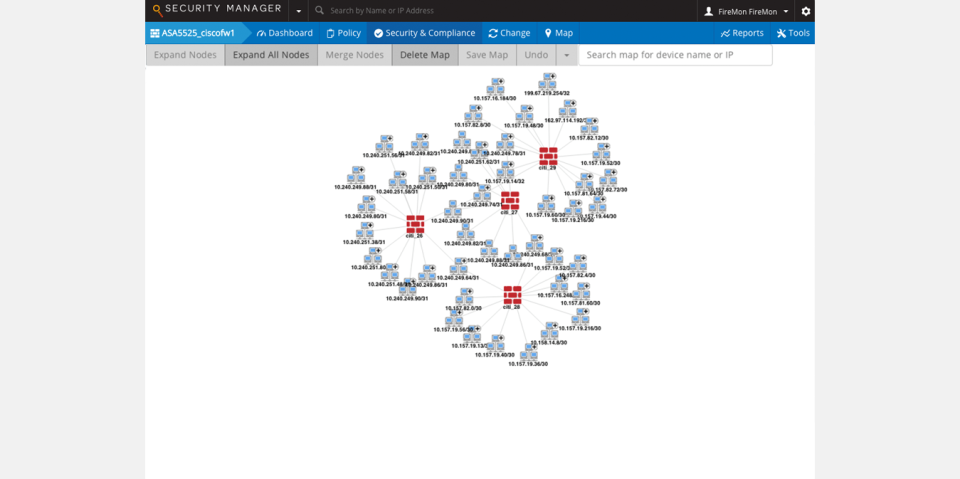 screenshot of Security Manager by FireMon